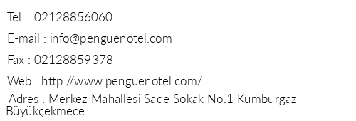 The Penguen Otel telefon numaralar, faks, e-mail, posta adresi ve iletiim bilgileri